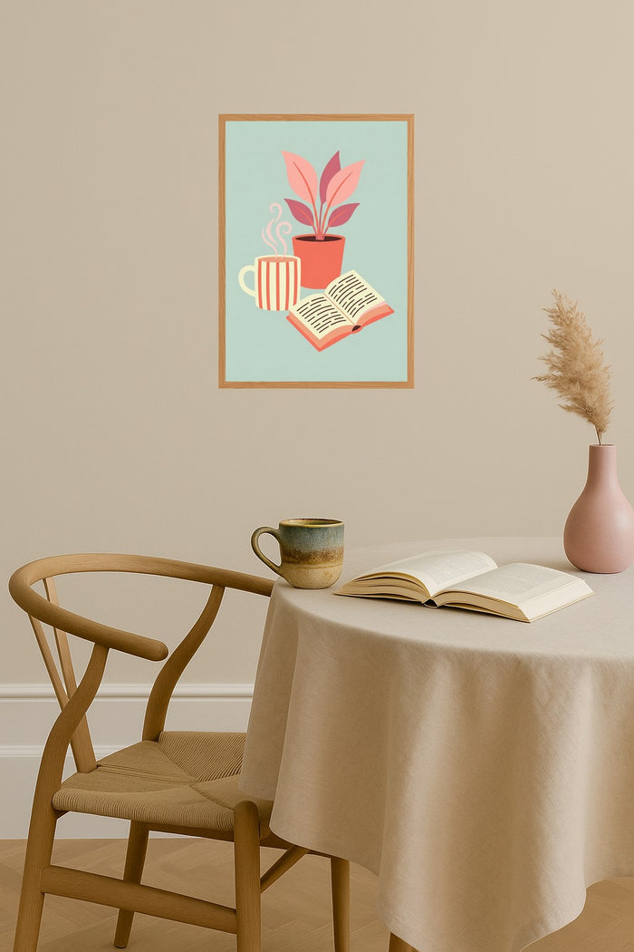 Poster mockup - Single poster in Nordic interior