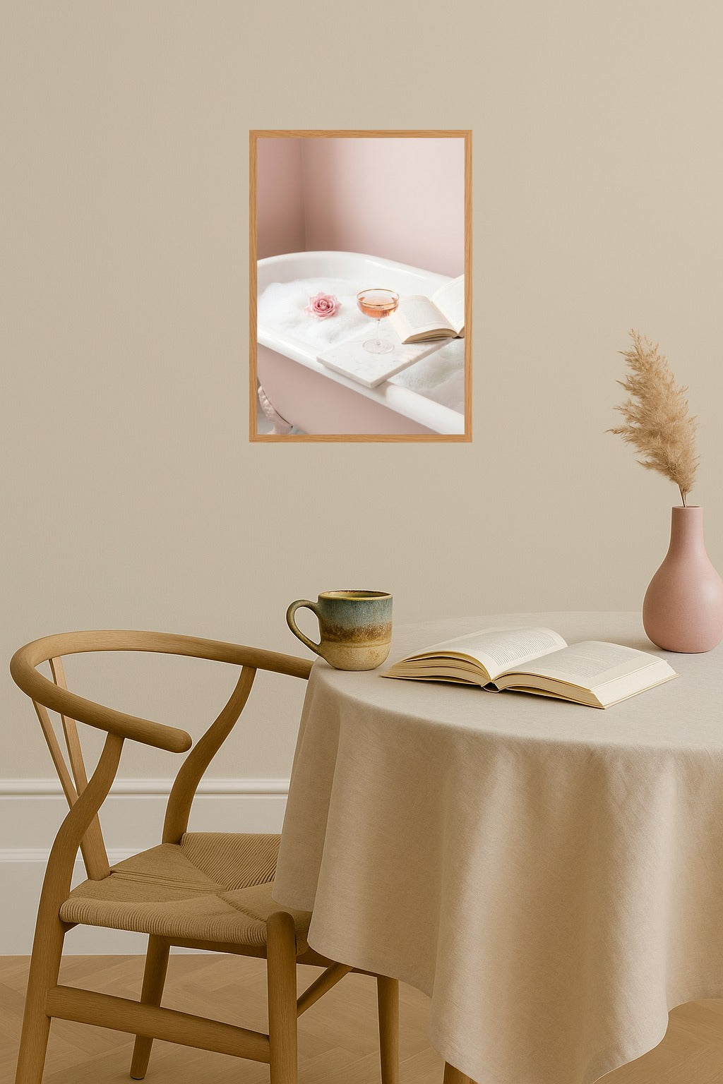 Poster mockup - Single poster in Nordic interior