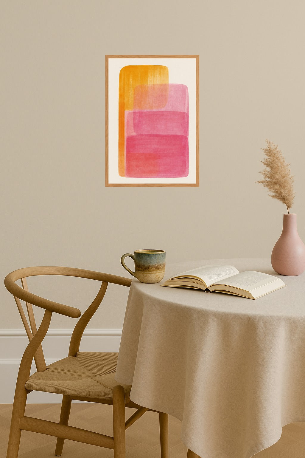 Poster mockup - Single poster in Nordic interior