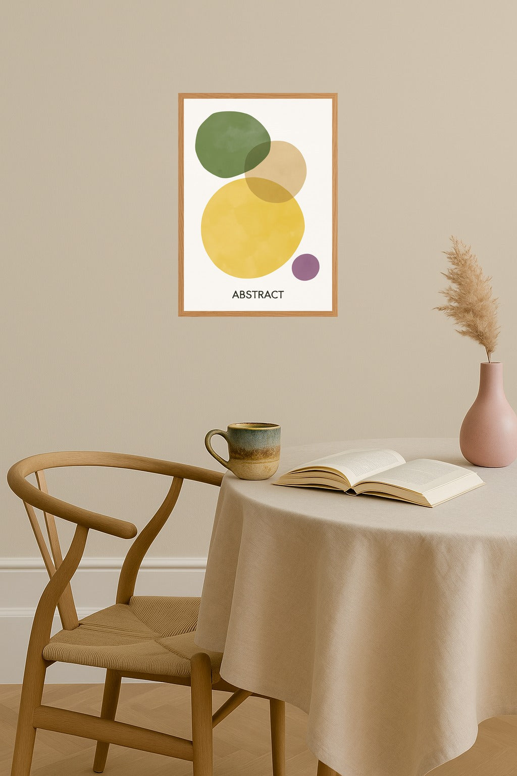 Poster mockup - Single poster in Nordic interior
