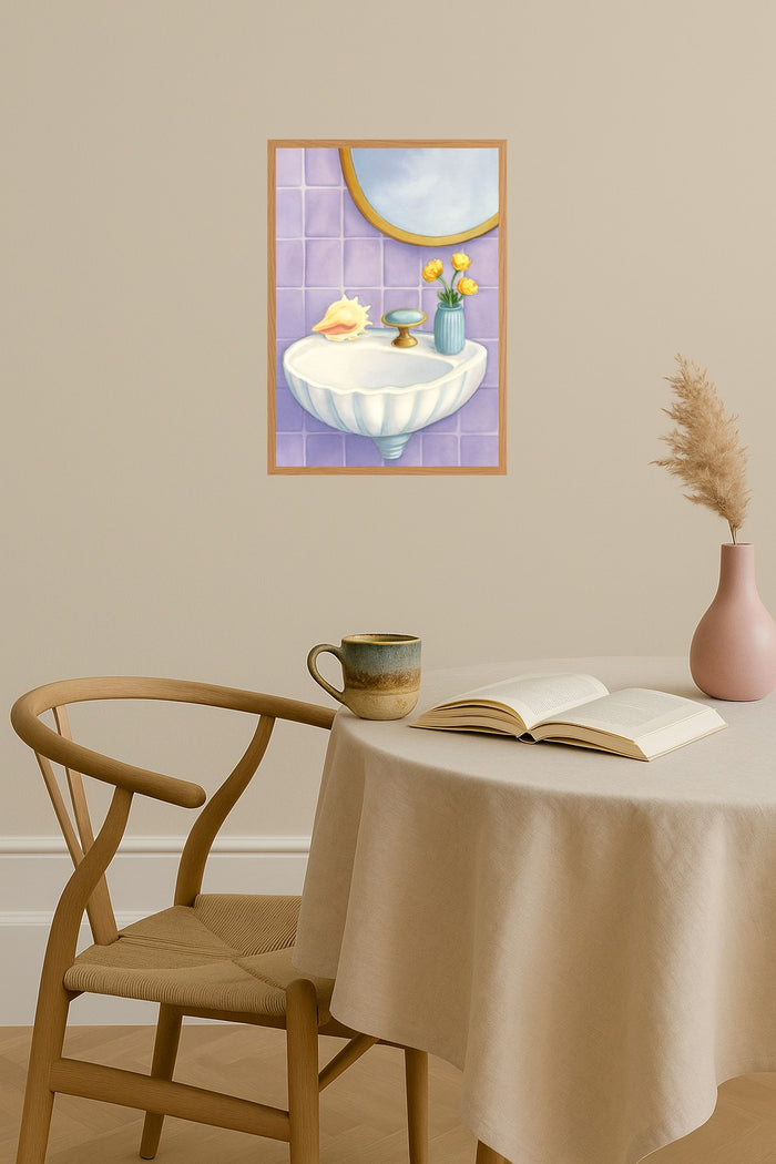 Poster mockup - Single poster in Nordic interior