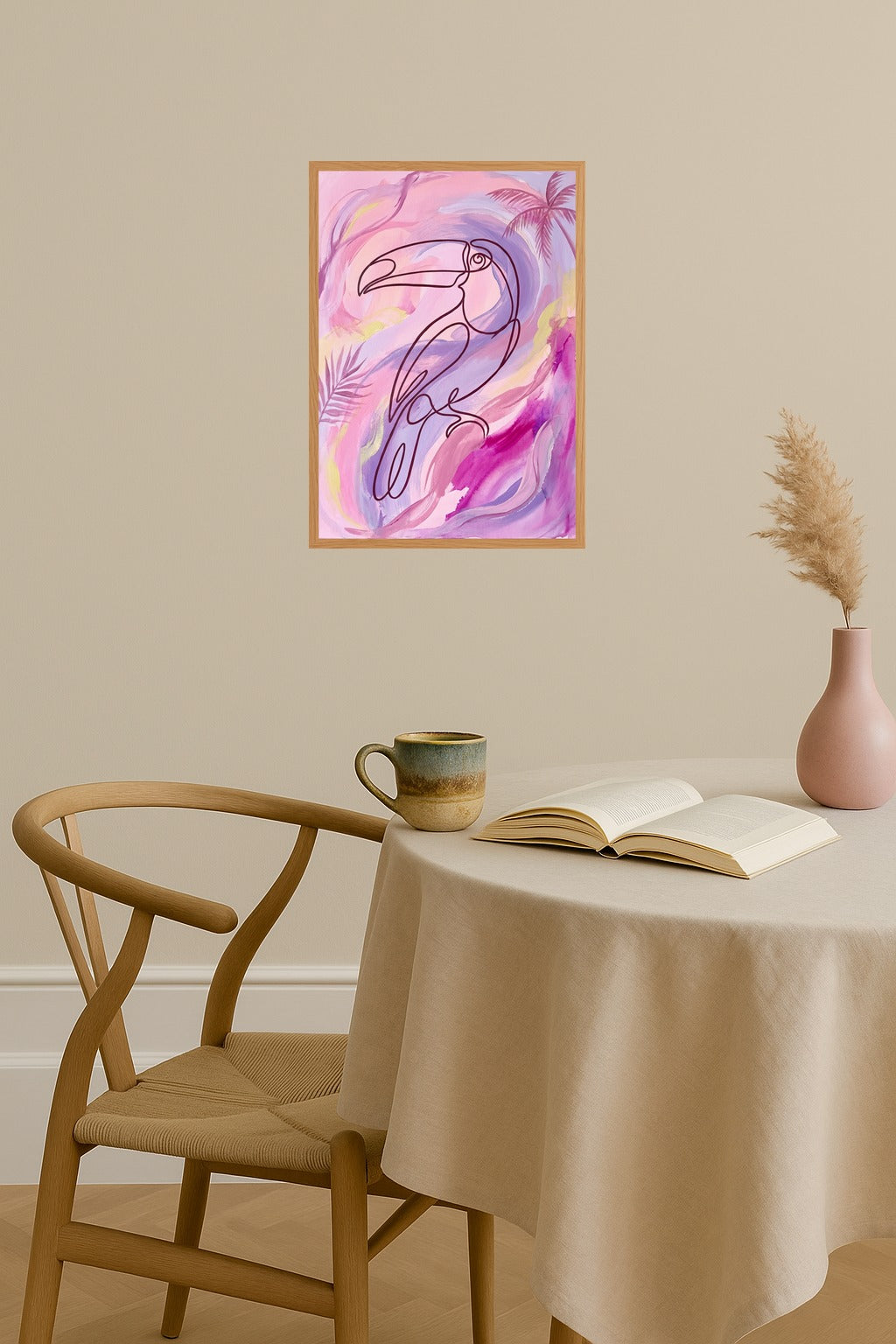 Poster mockup - Single poster in Nordic interior