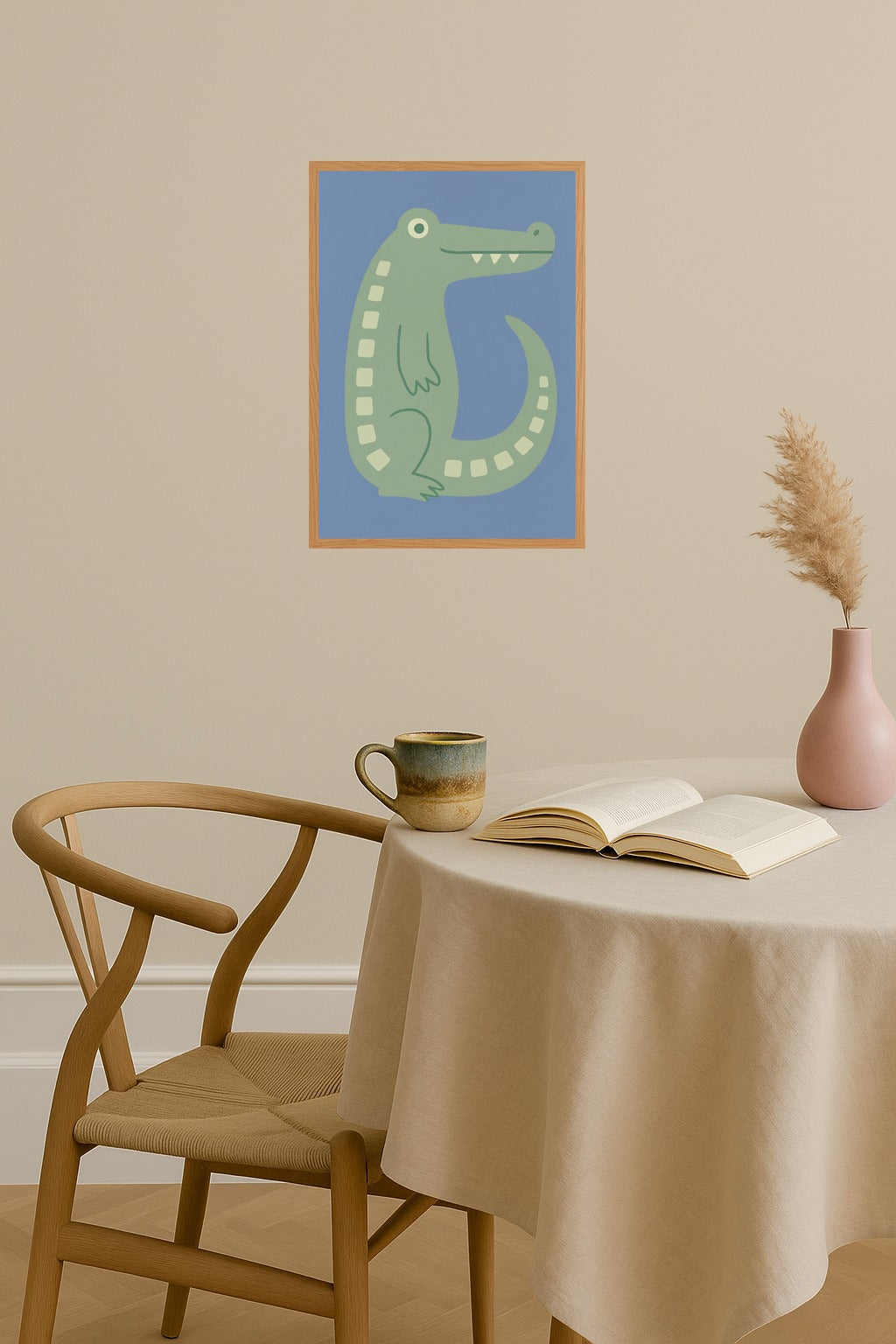 Poster mockup - Single poster in Nordic interior