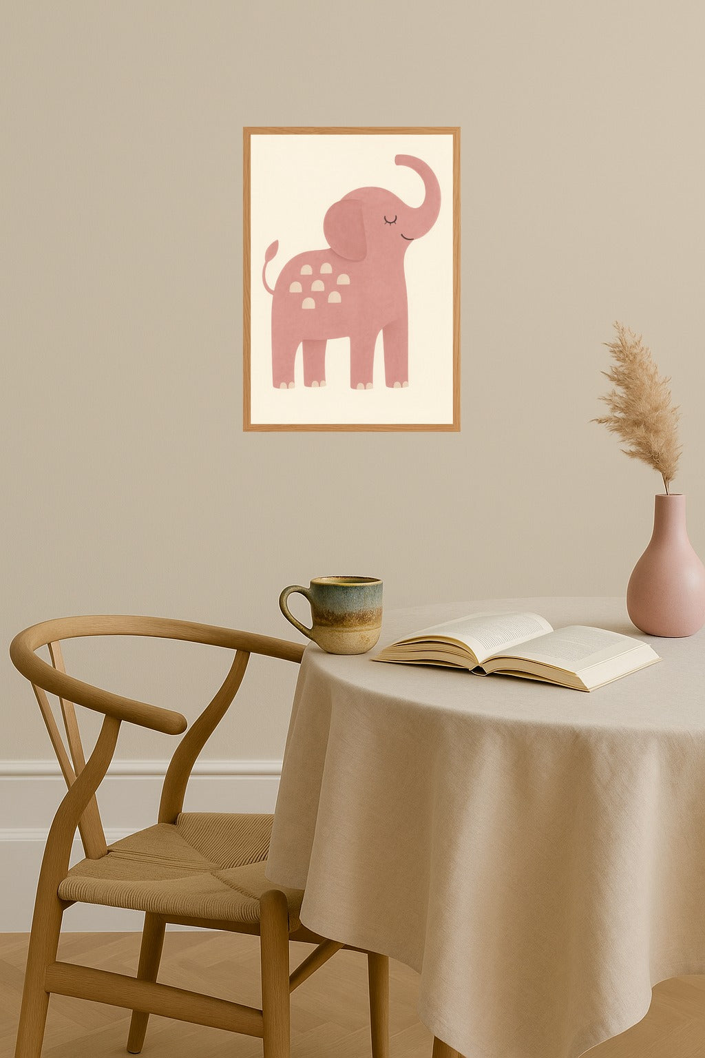 Poster mockup - Single poster in Nordic interior