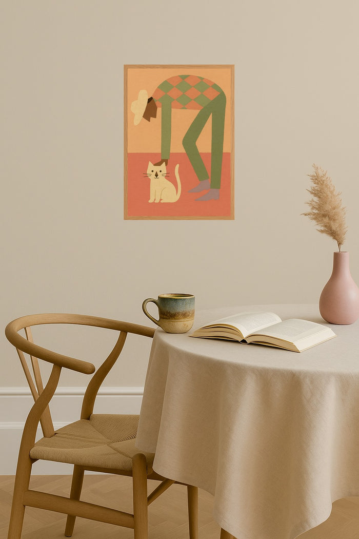 Poster mockup - Single poster in Nordic interior