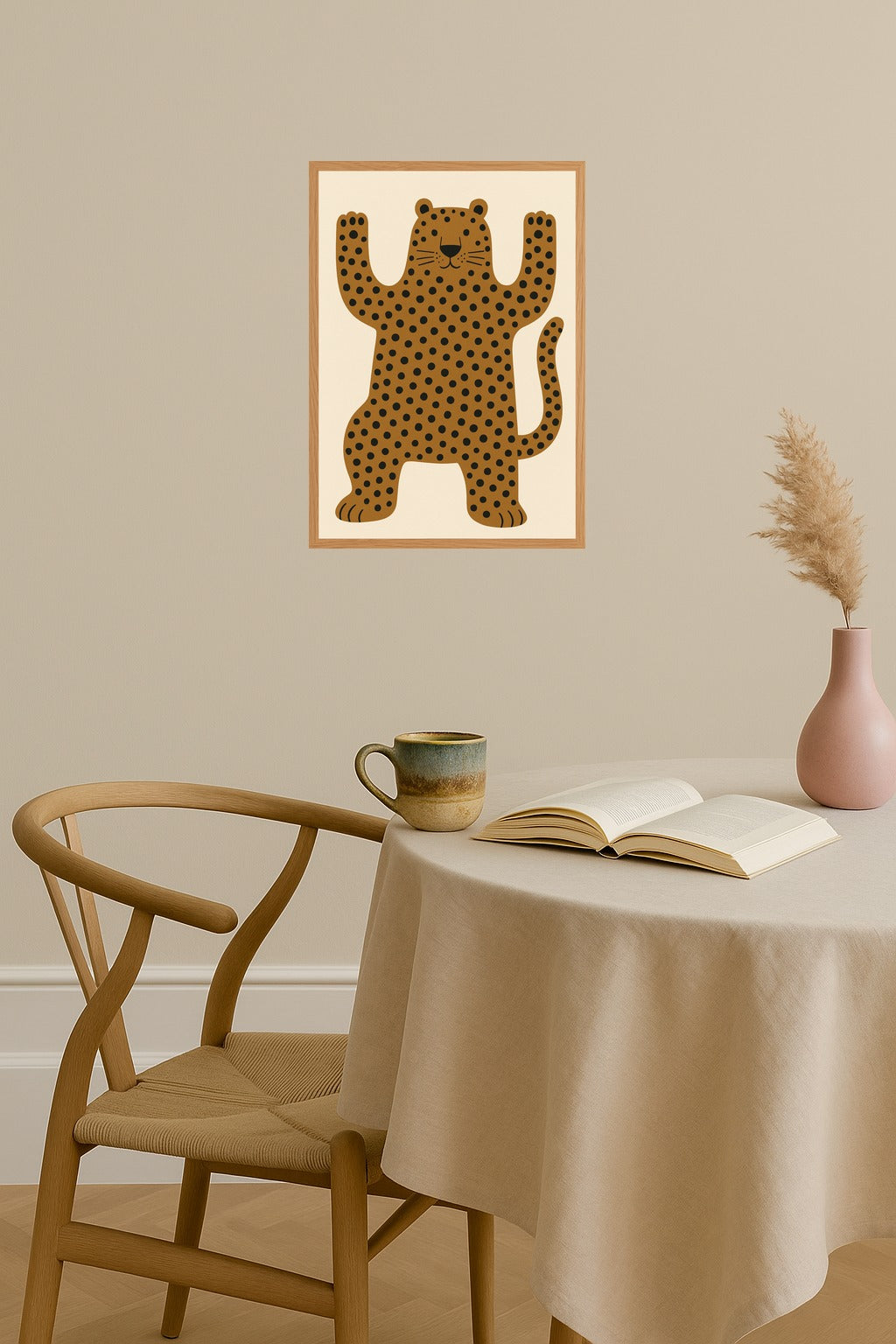 Poster mockup - Single poster in Nordic interior