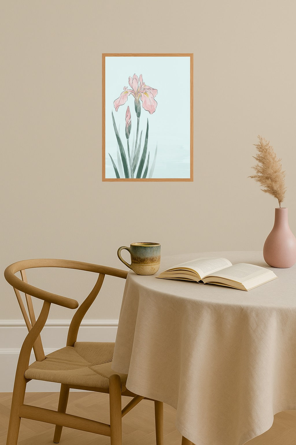 Poster mockup - Single poster in Nordic interior