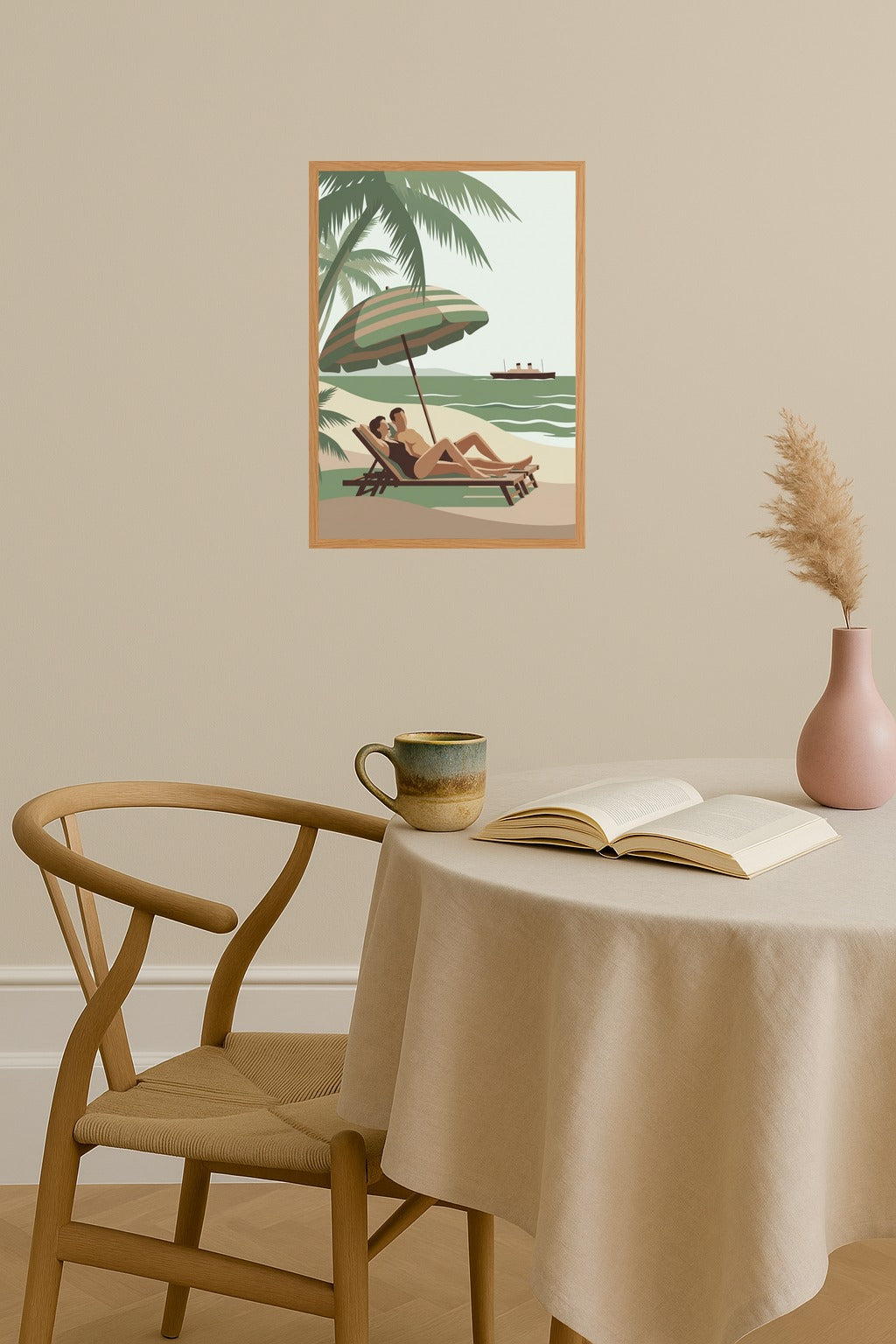 Poster mockup - Single poster in Nordic interior