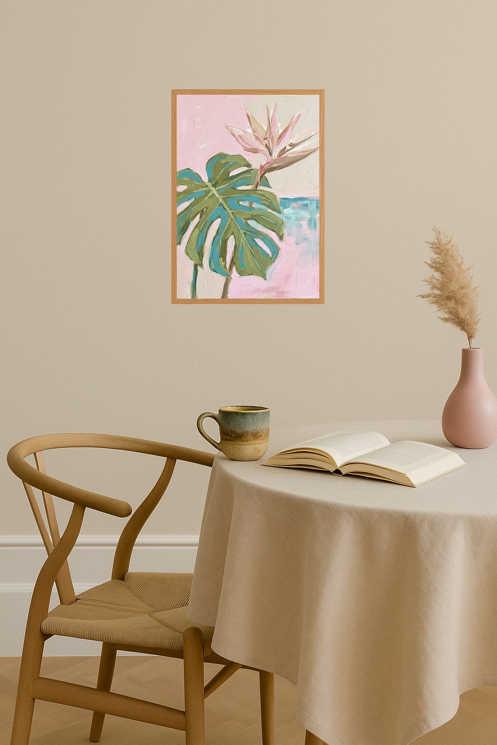 Poster mockup - Single poster in Nordic interior