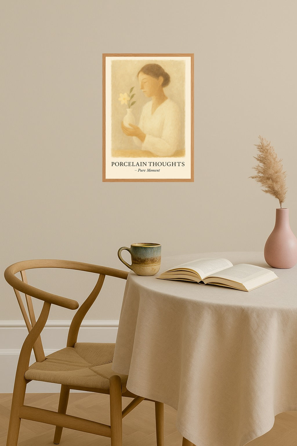 Poster mockup - Single poster in Nordic interior