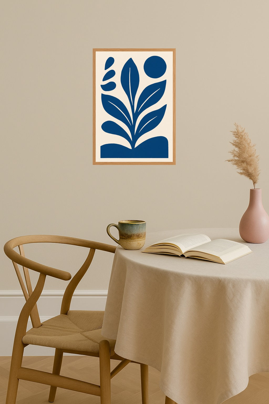 Poster mockup - Single poster in Nordic interior