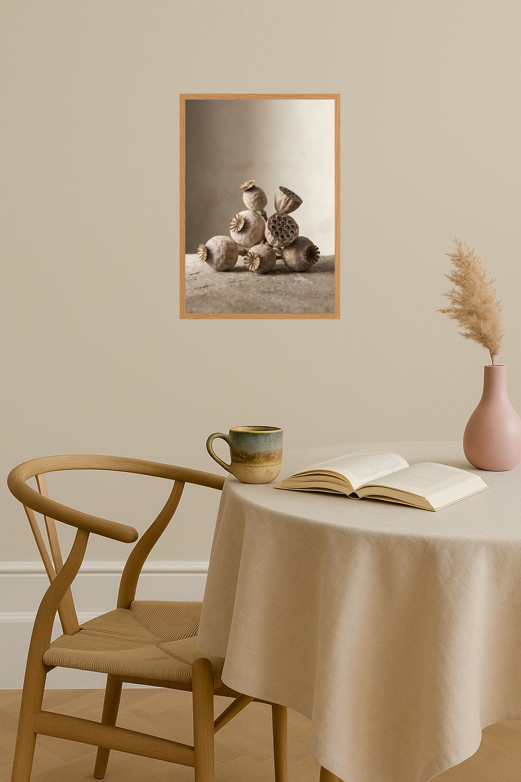 Poster mockup - Single poster in Nordic interior