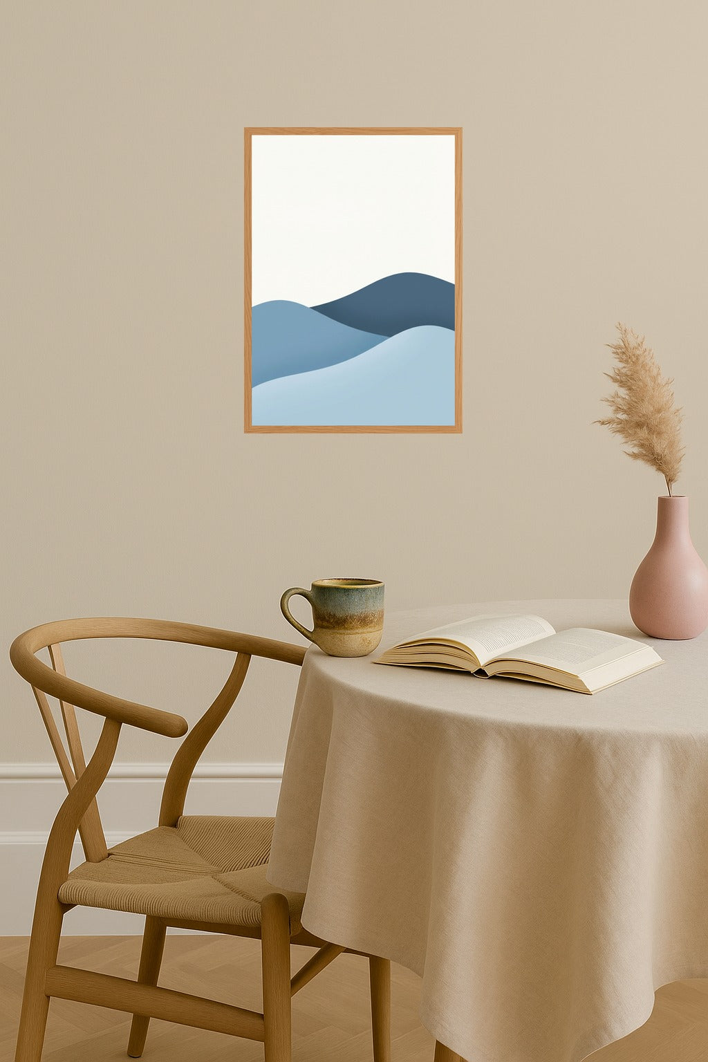 Poster mockup - Single poster in Nordic interior