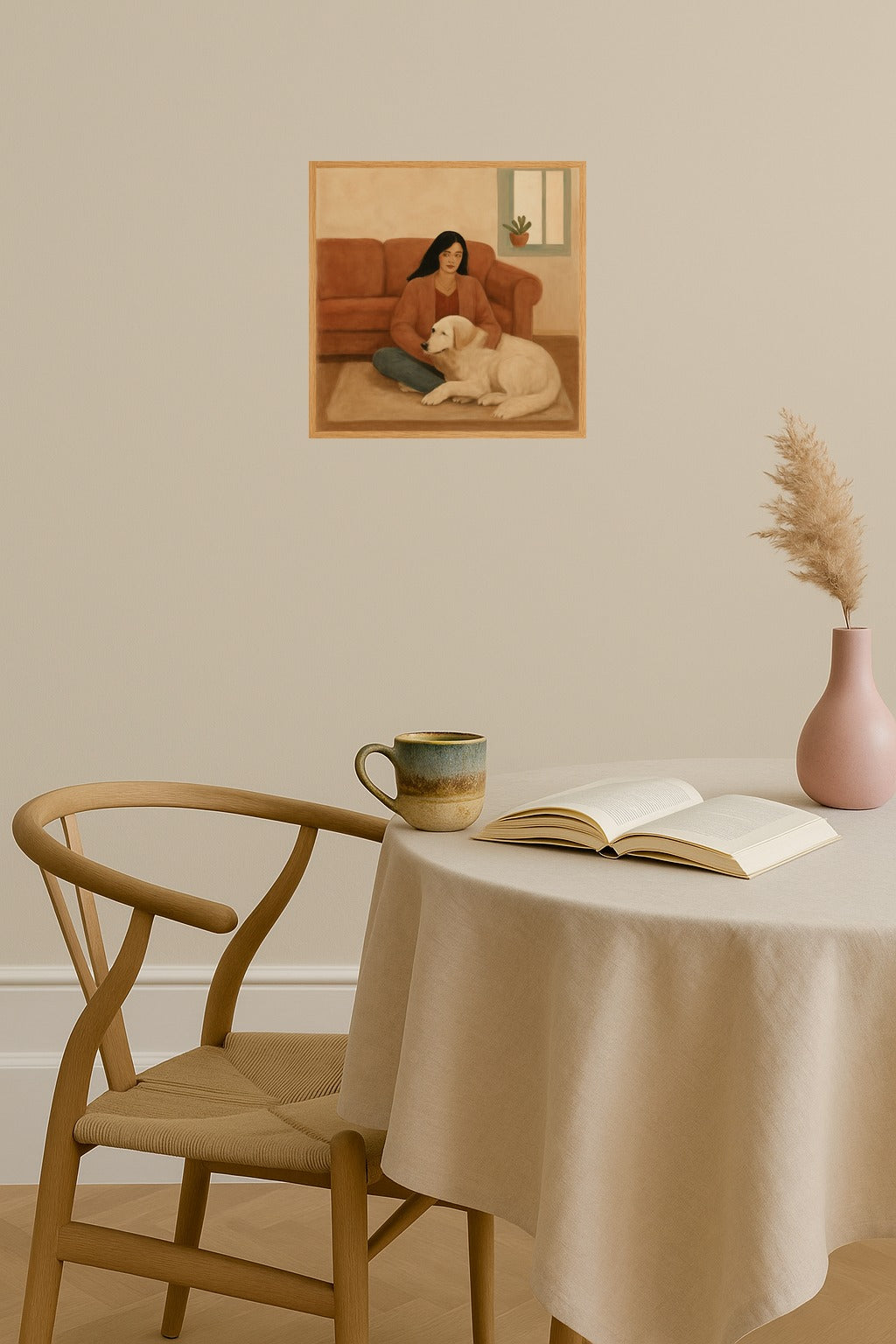 Poster mockup - Single poster in Nordic interior