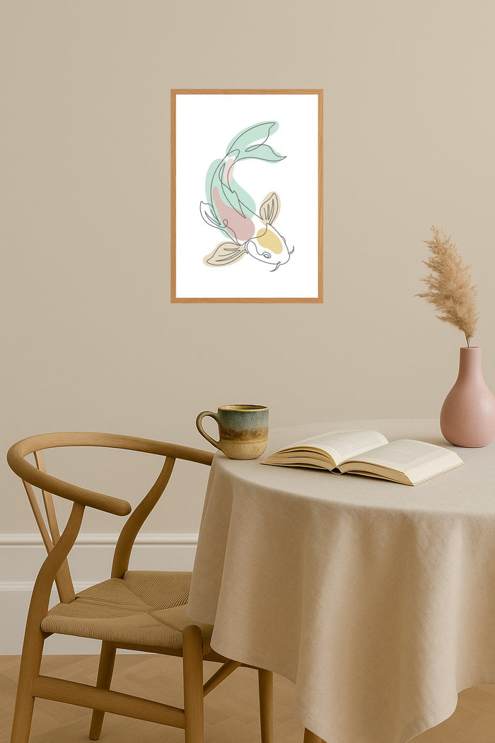 Poster mockup - Single poster in Nordic interior