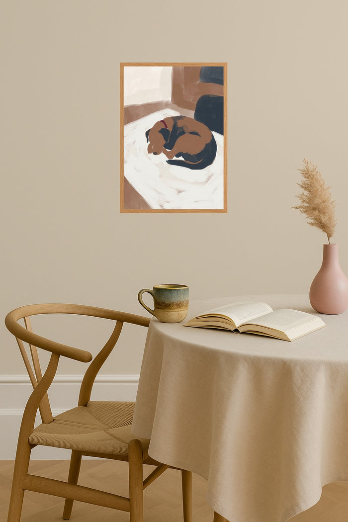 Poster mockup - Single poster in Nordic interior