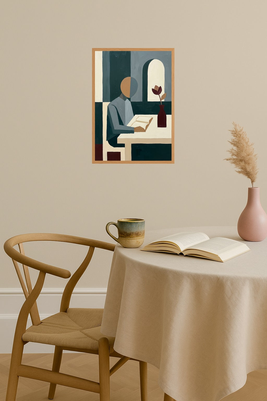 Poster mockup - Single poster in Nordic interior