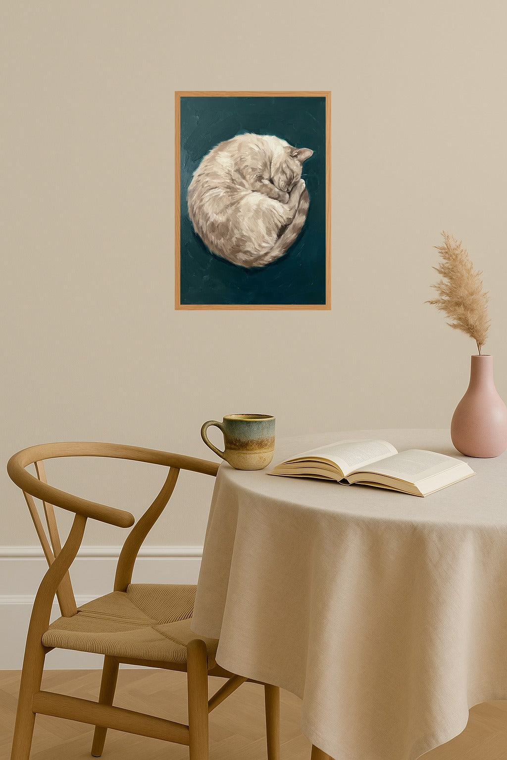 Poster mockup - Single poster in Nordic interior