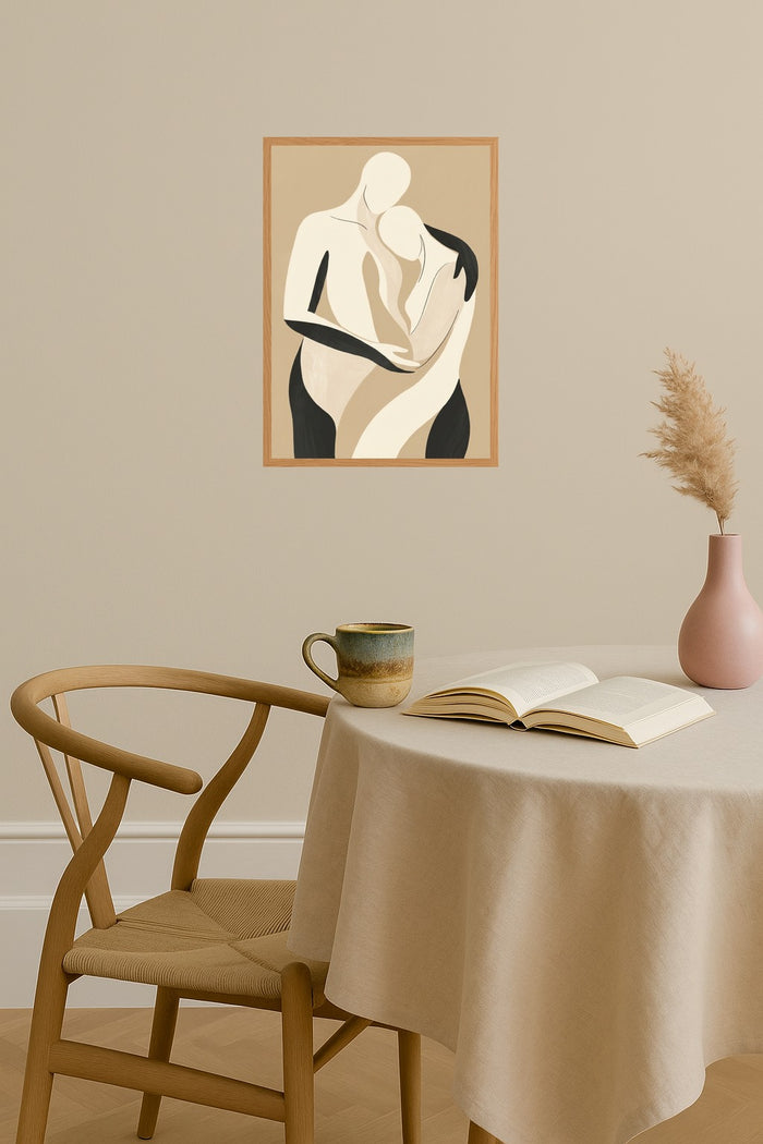 Poster mockup - Single poster in Nordic interior