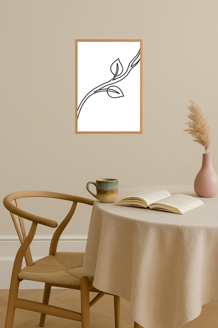 Poster mockup - Single poster in Nordic interior