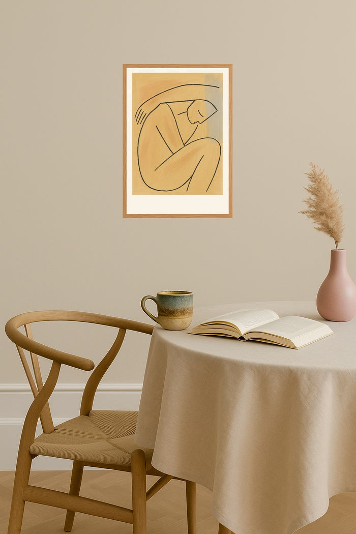Poster mockup - Single poster in Nordic interior