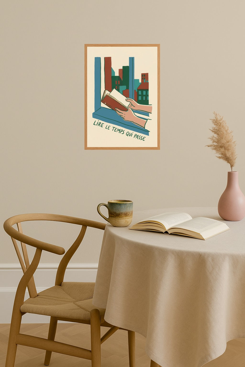 Poster mockup - Single poster in Nordic interior