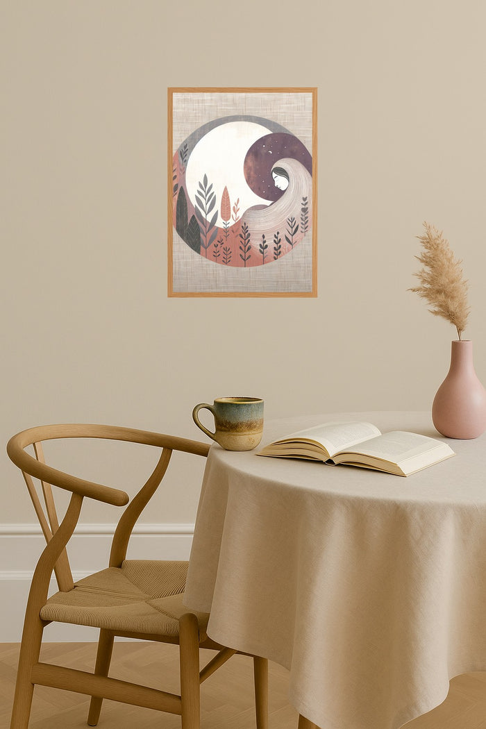 Poster mockup - Single poster in Nordic interior