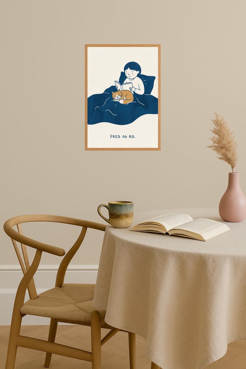 Poster mockup - Single poster in Nordic interior