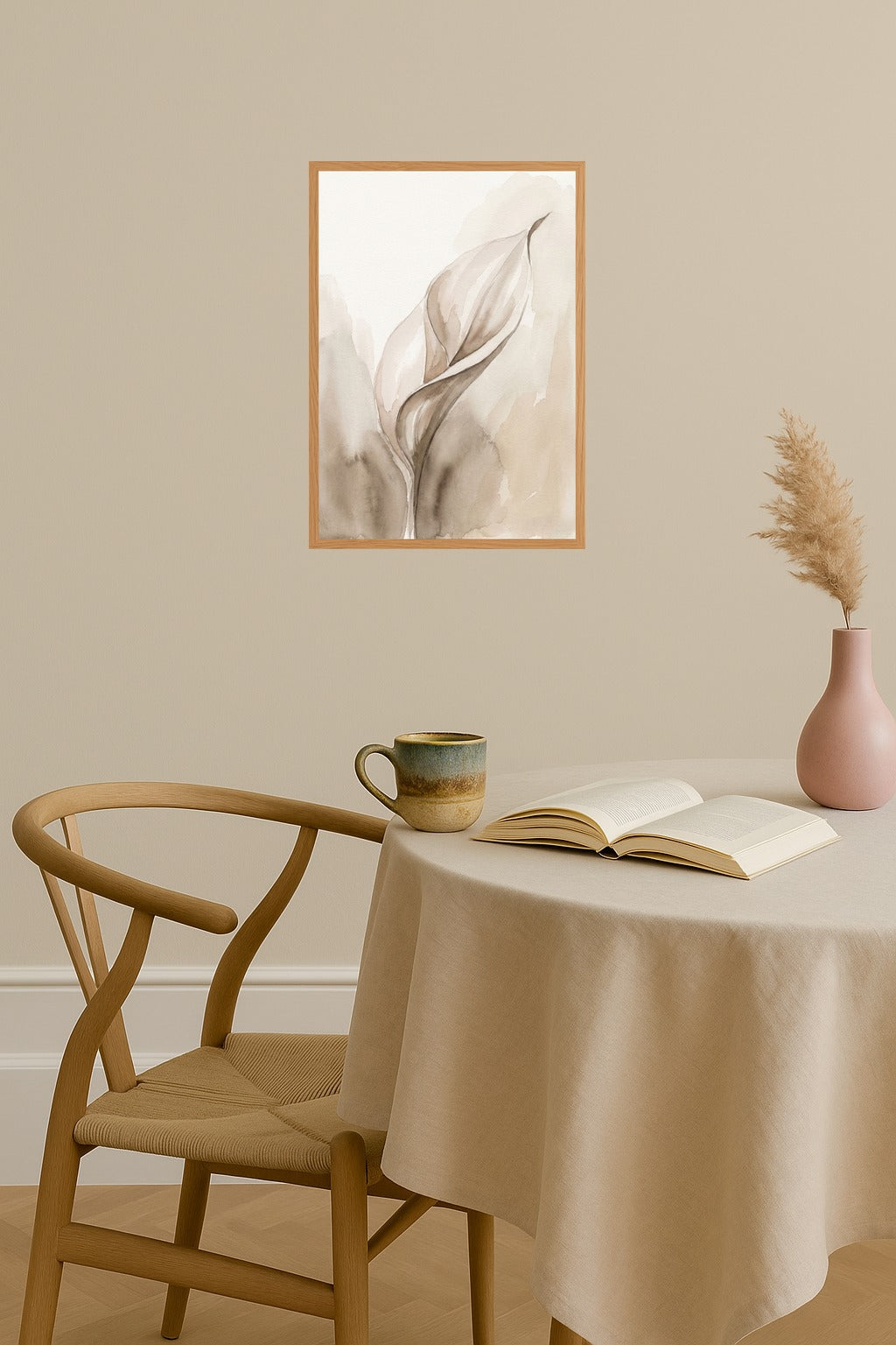 Poster mockup - Single poster in Nordic interior