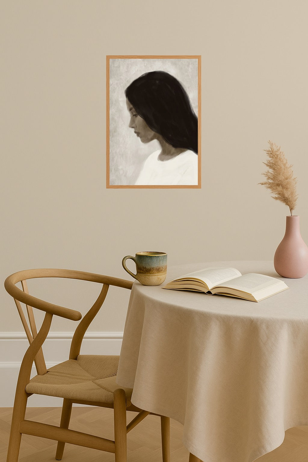 Poster mockup - Single poster in Nordic interior