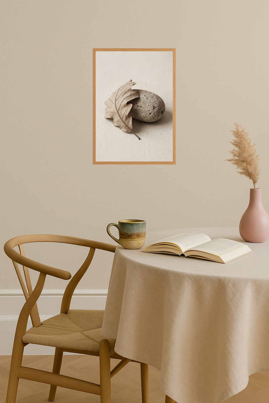 Poster mockup - Single poster in Nordic interior