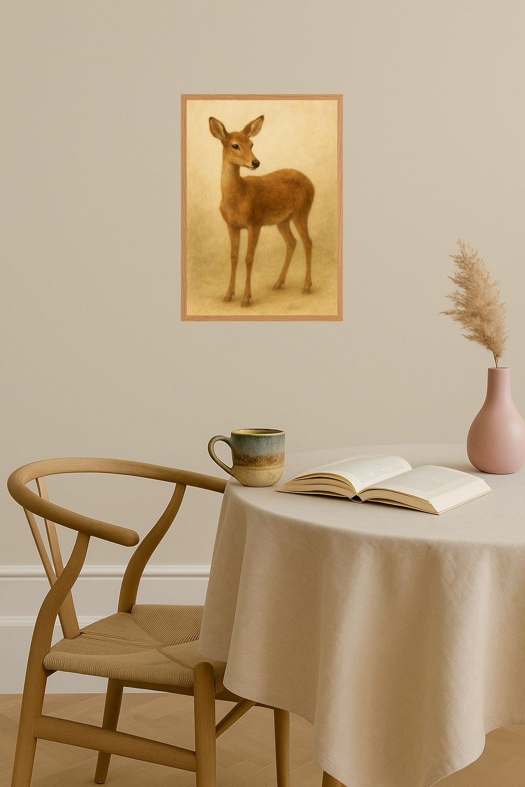 Poster mockup - Single poster in Nordic interior