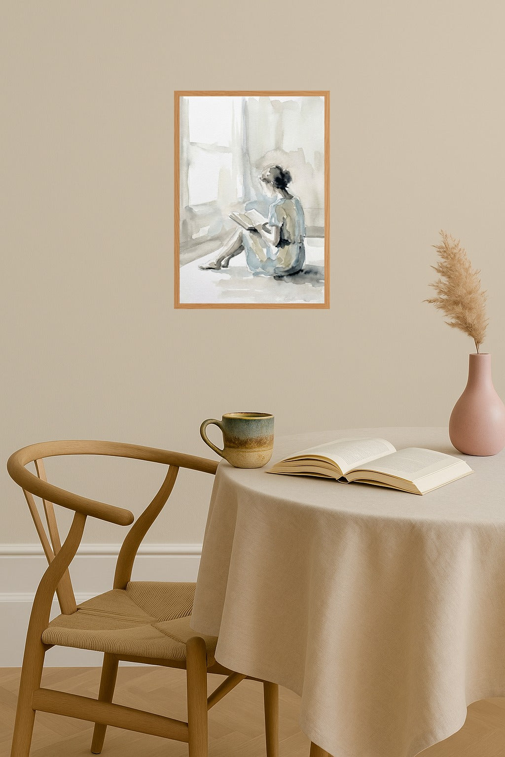 Poster mockup - Single poster in Nordic interior