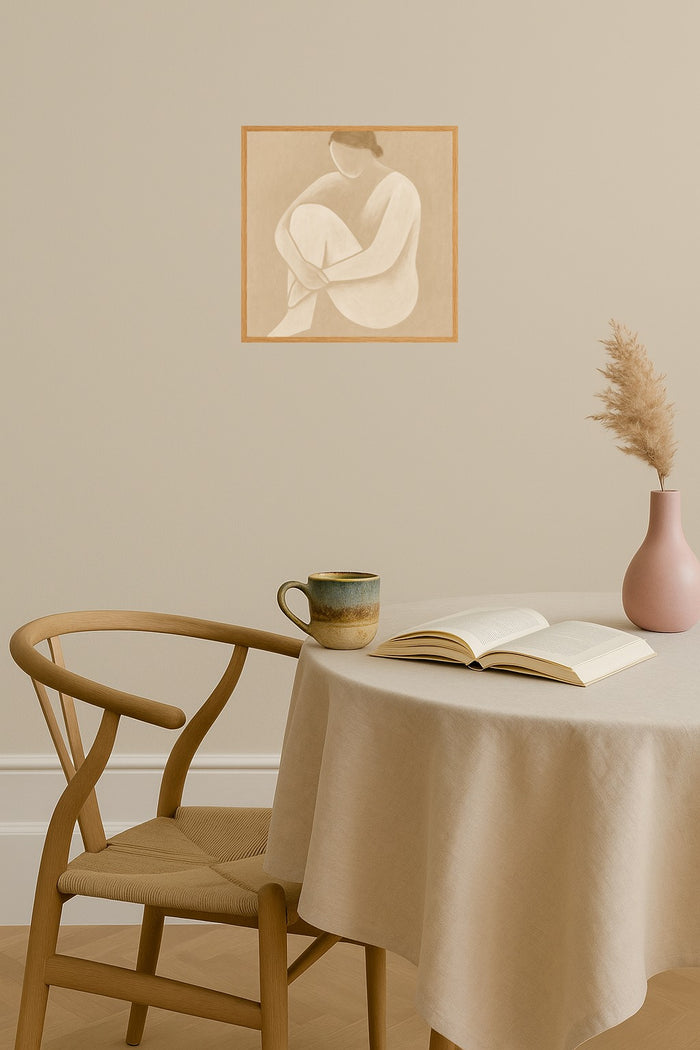 Poster mockup - Single poster in Nordic interior