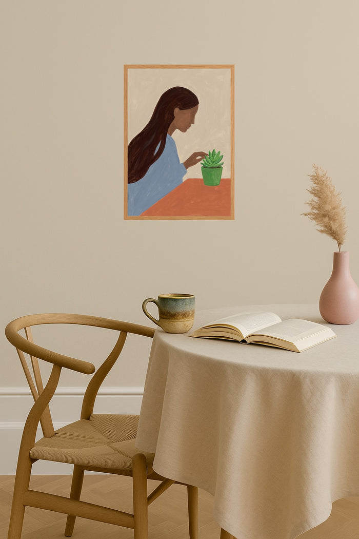 Poster mockup - Single poster in Nordic interior