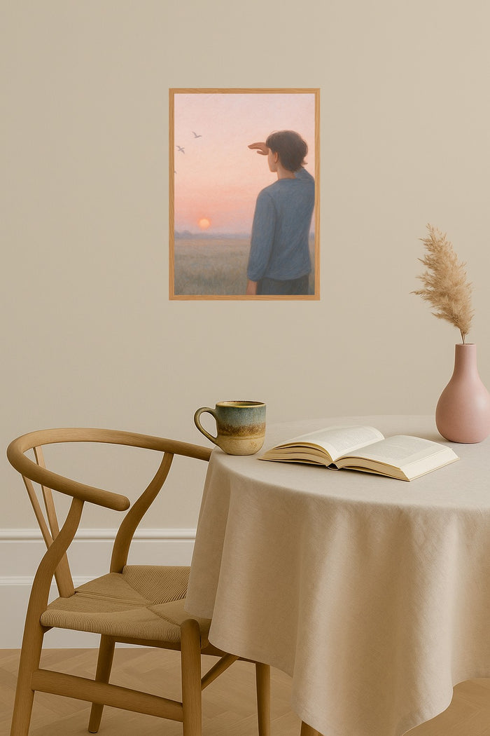 Poster mockup - Single poster in Nordic interior