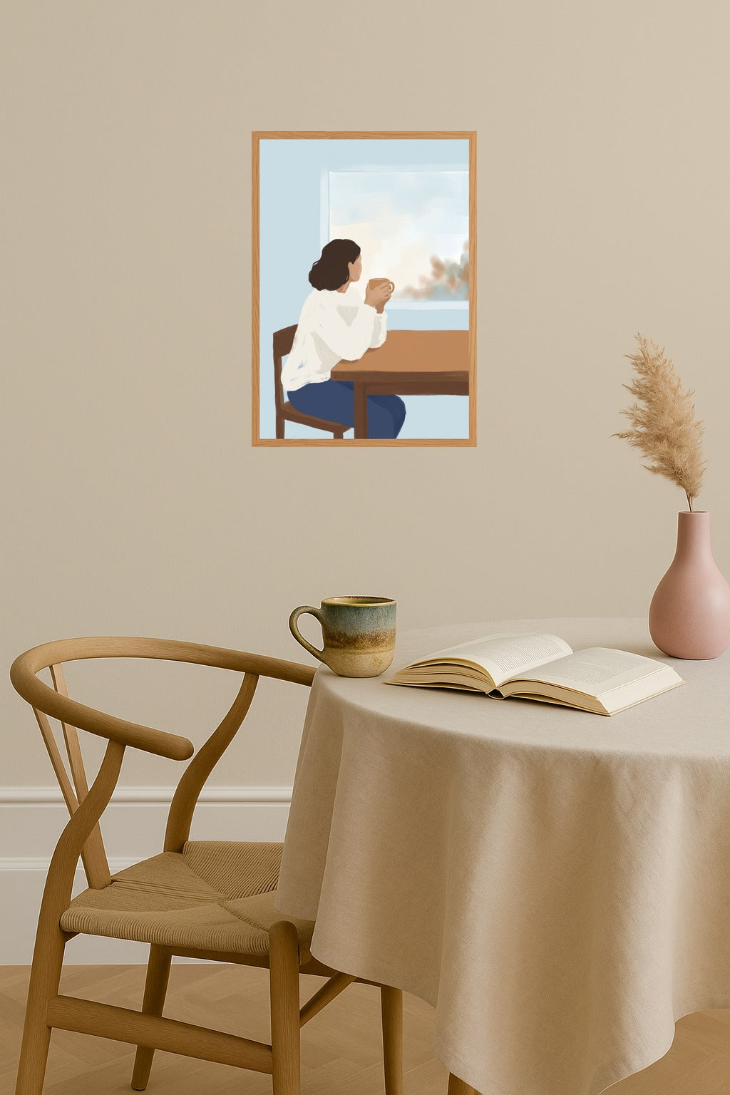 Poster mockup - Single poster in Nordic interior