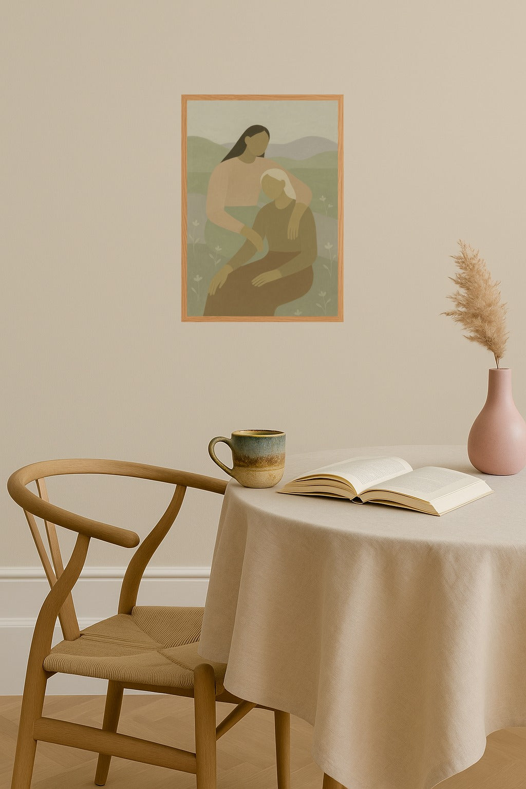 Poster mockup - Single poster in Nordic interior