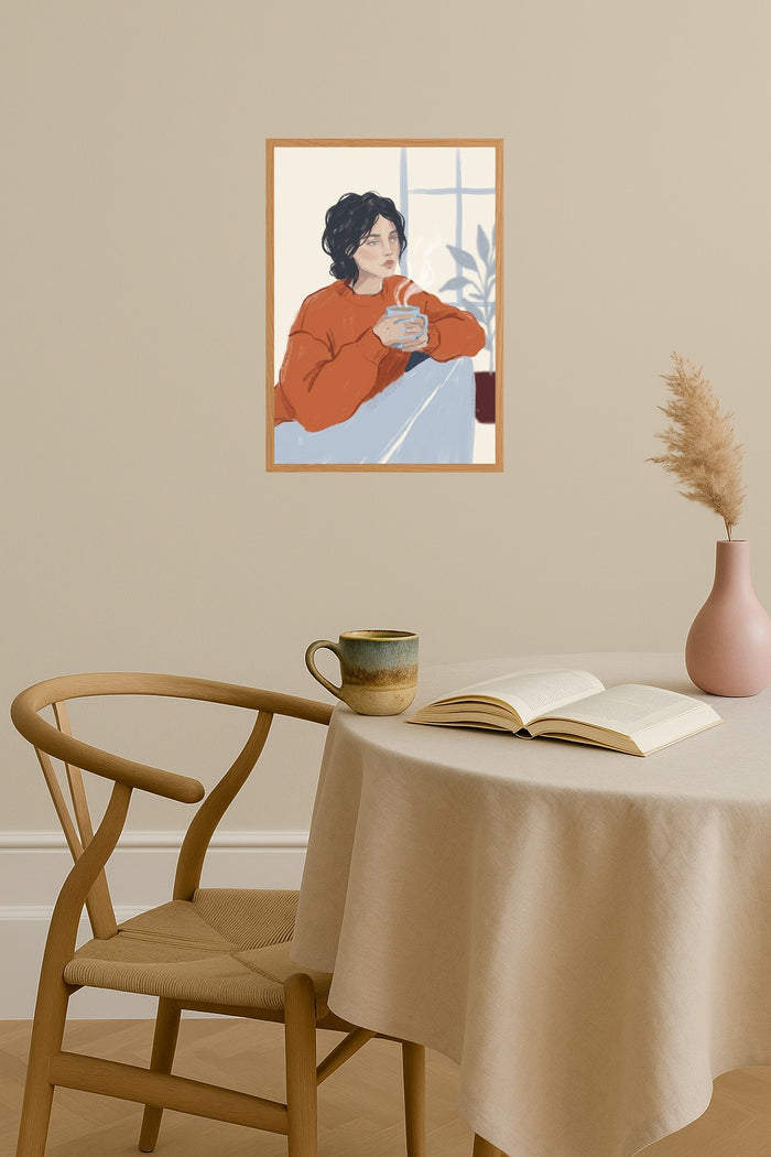 Poster mockup - Single poster in Nordic interior