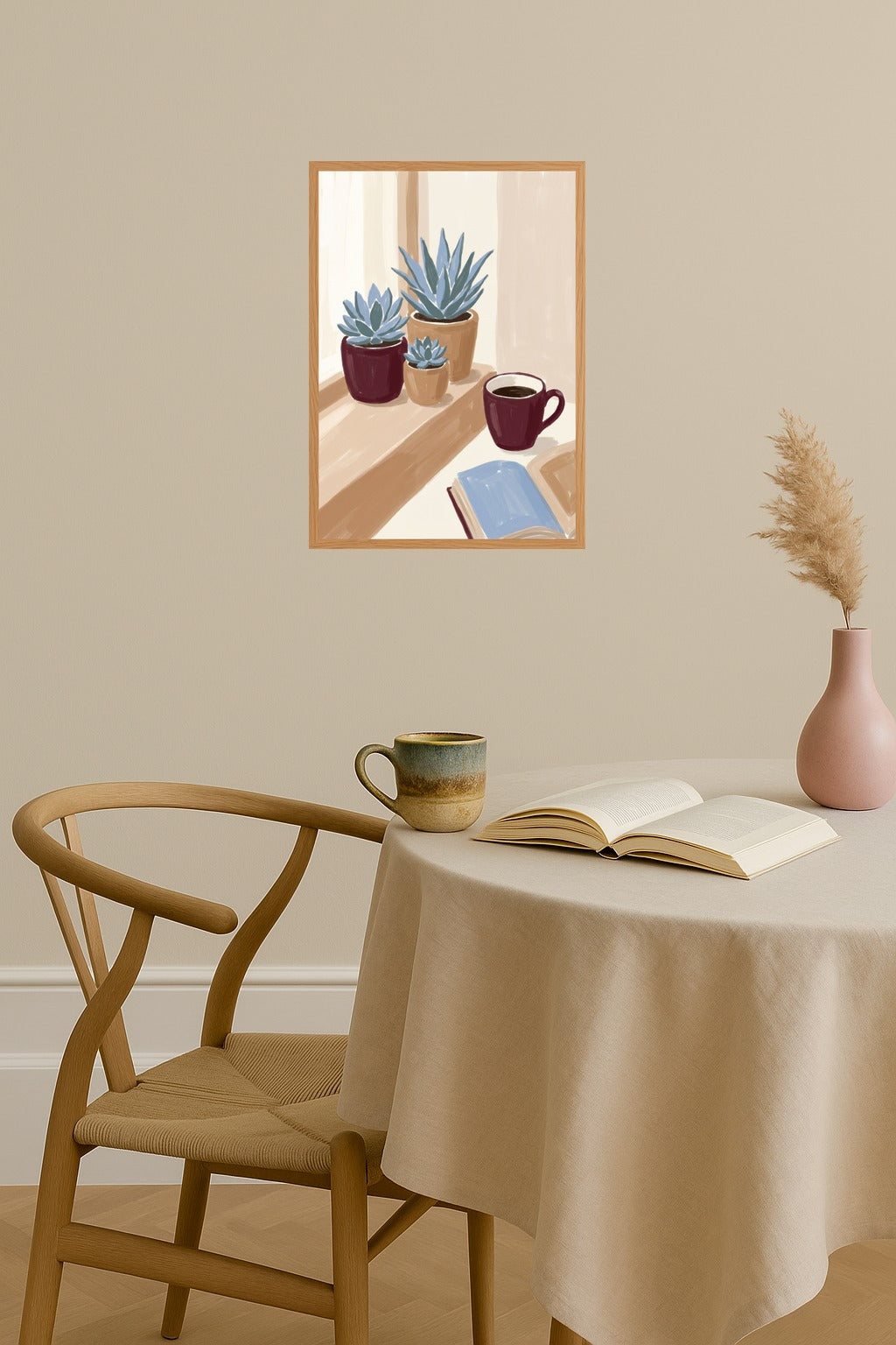 Poster mockup - Single poster in Nordic interior