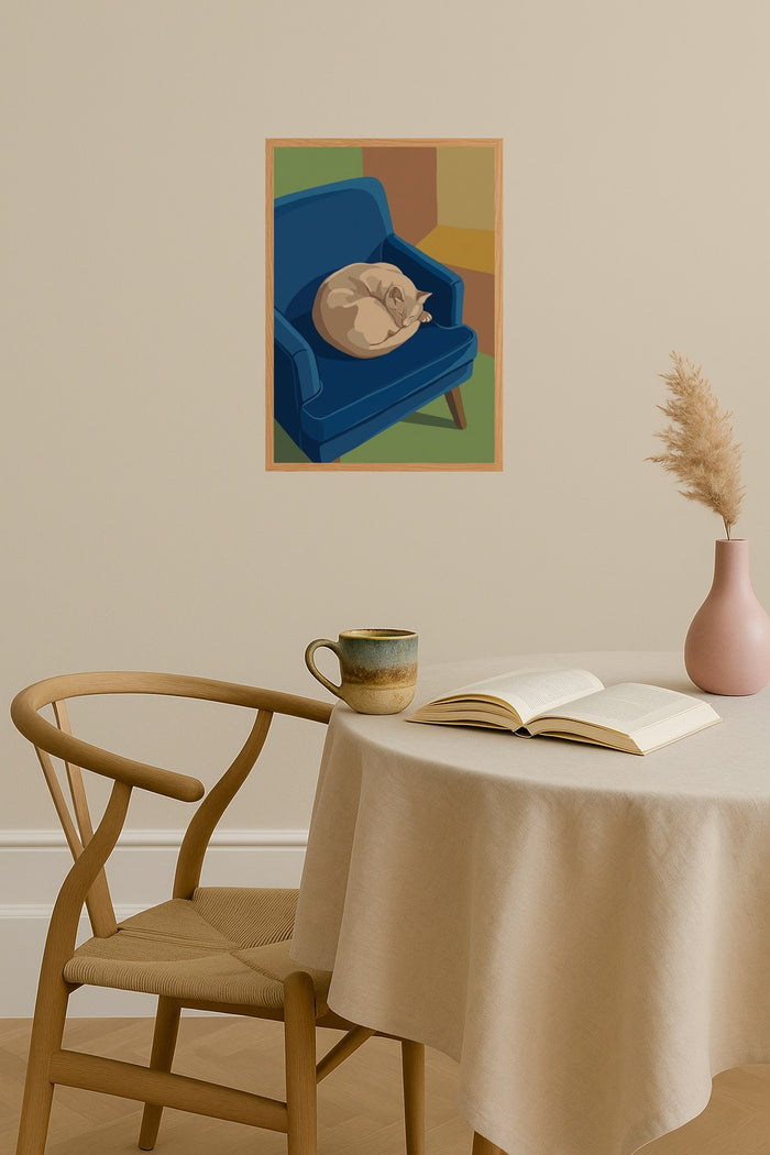 Poster mockup - Single poster in Nordic interior