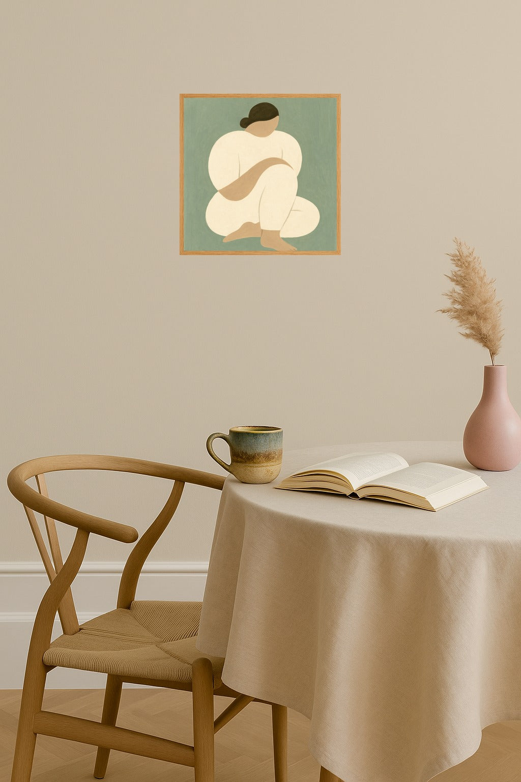 Poster mockup - Single poster in Nordic interior