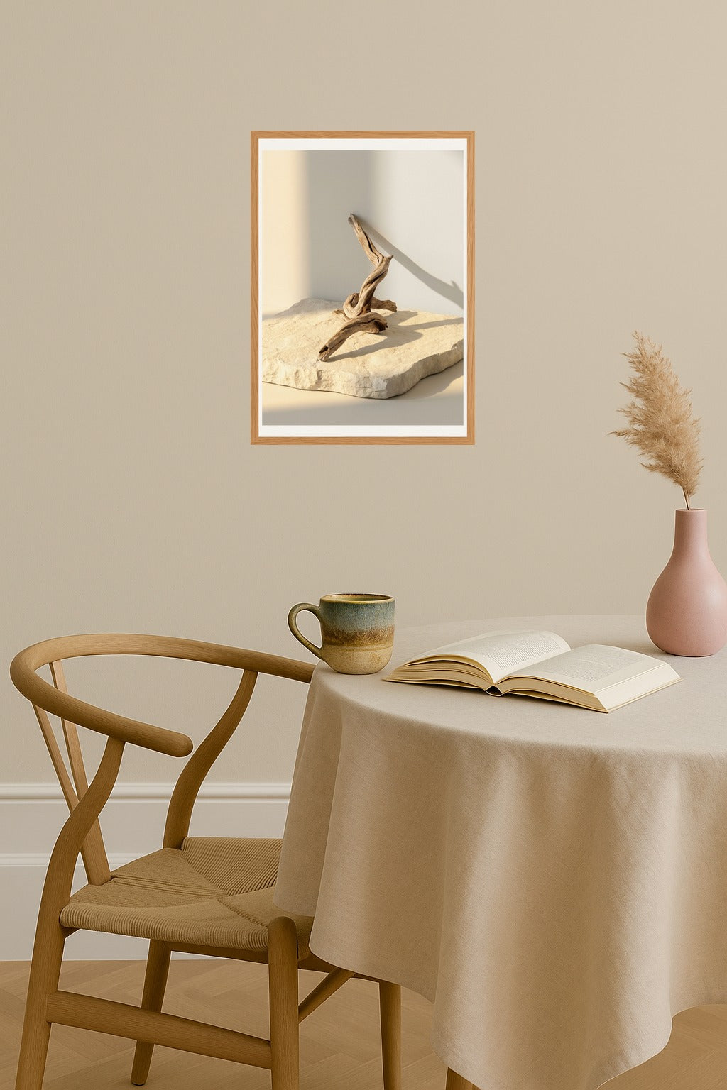 Poster mockup - Single poster in Nordic interior