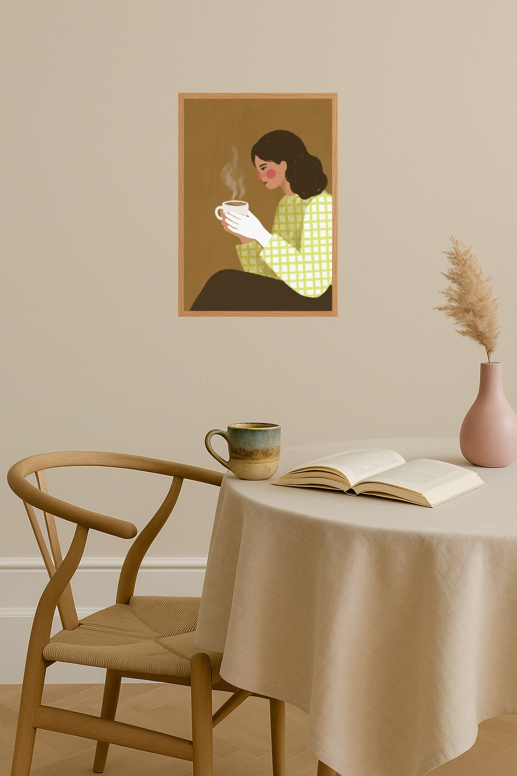 Poster mockup - Single poster in Nordic interior