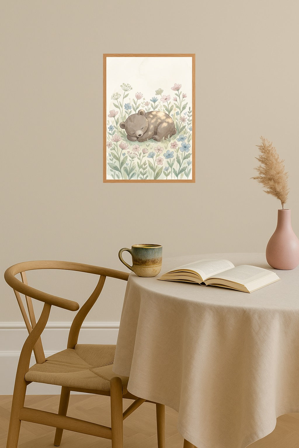 Poster mockup - Single poster in Nordic interior