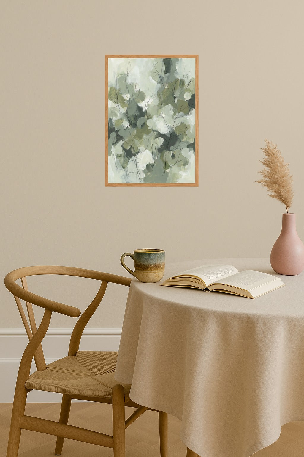 Poster mockup - Single poster in Nordic interior
