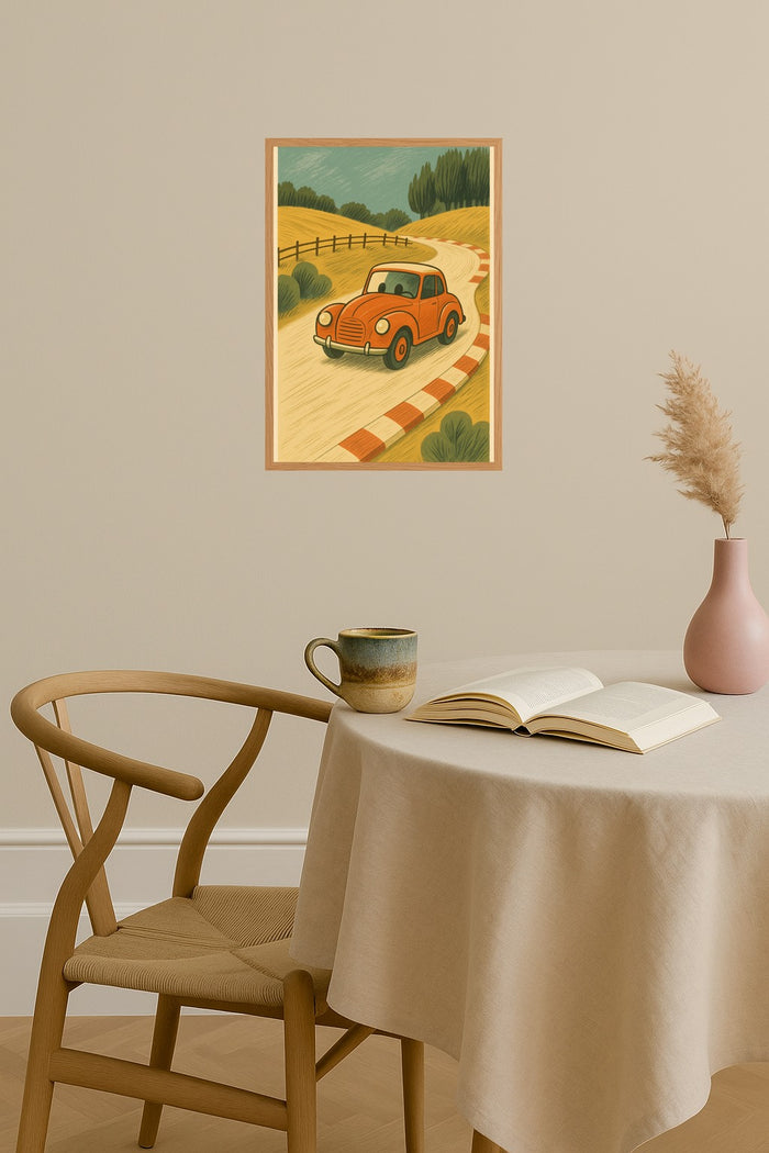 Poster mockup - Single poster in Nordic interior