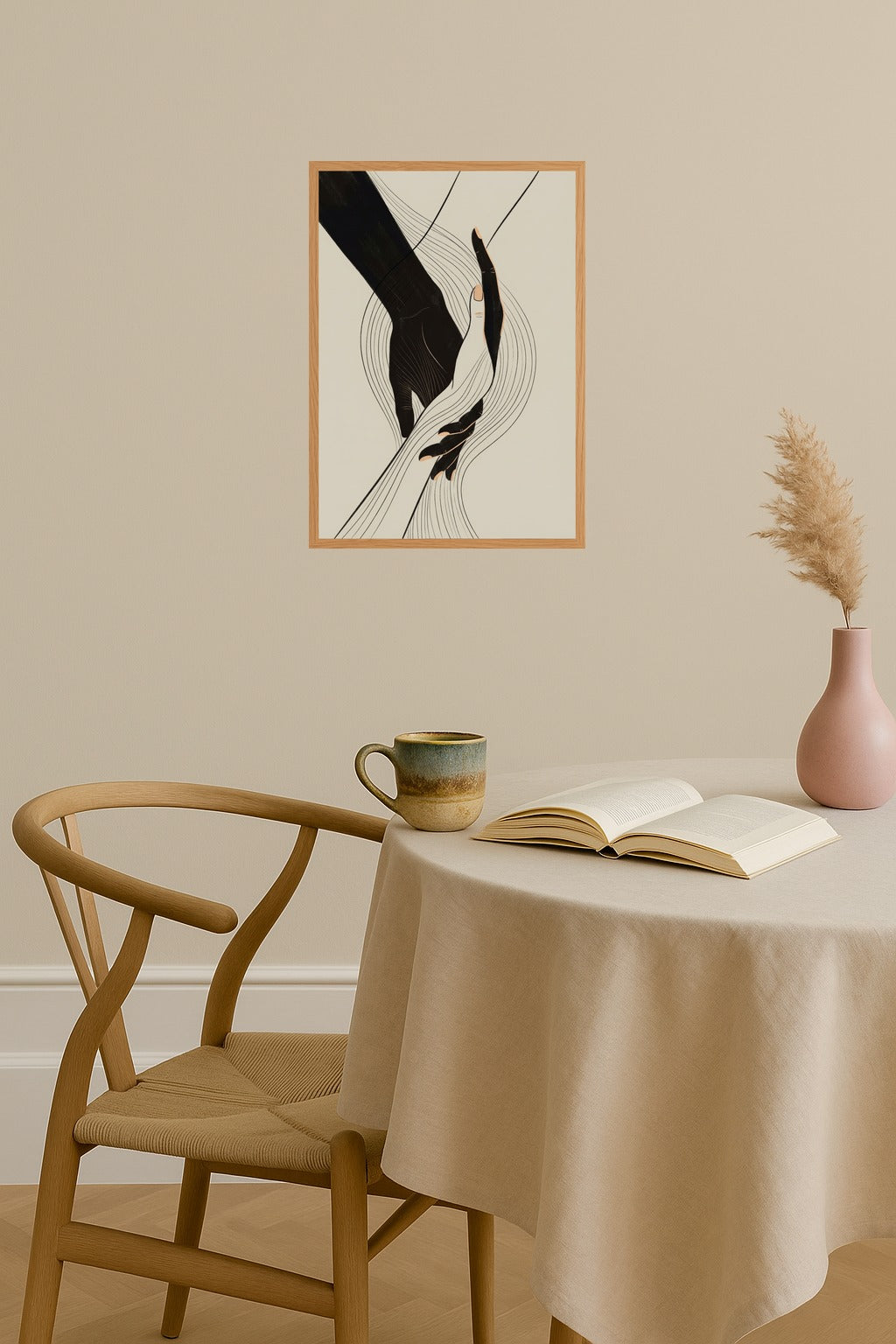 Poster mockup - Single poster in Nordic interior