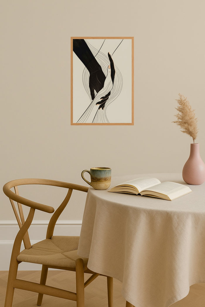 Poster mockup - Single poster in Nordic interior