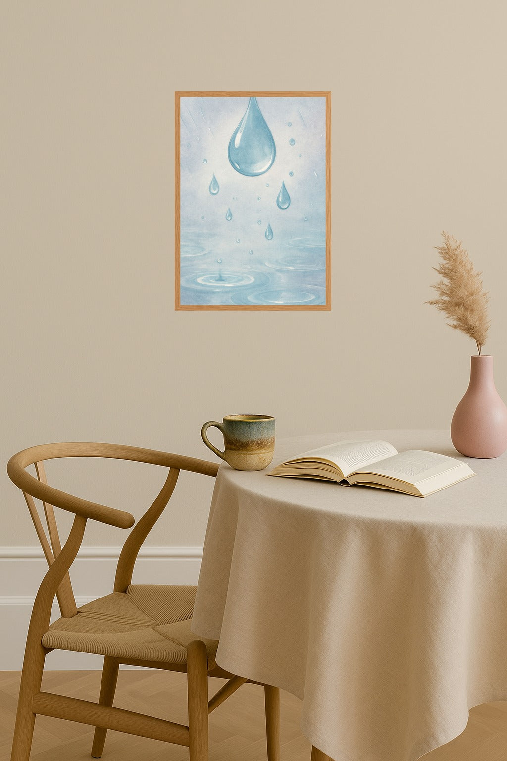 Poster mockup - Single poster in Nordic interior